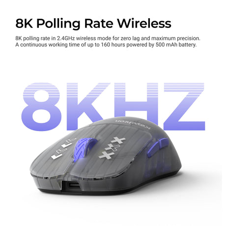 Keychron G3 Wireless Mouse 8K Polling Rate