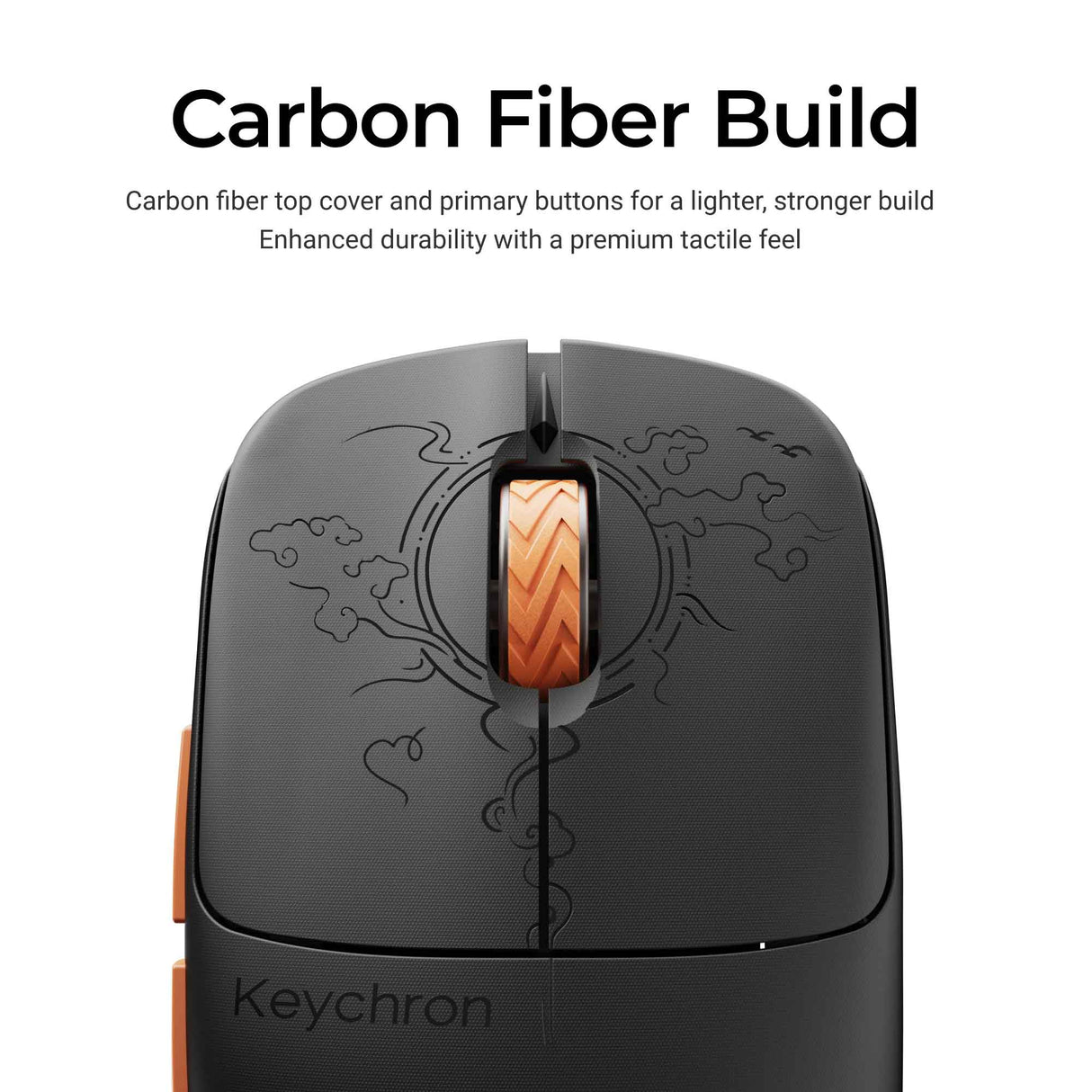 Keychron G3 Wireless Mouse Carbon Fiber Build