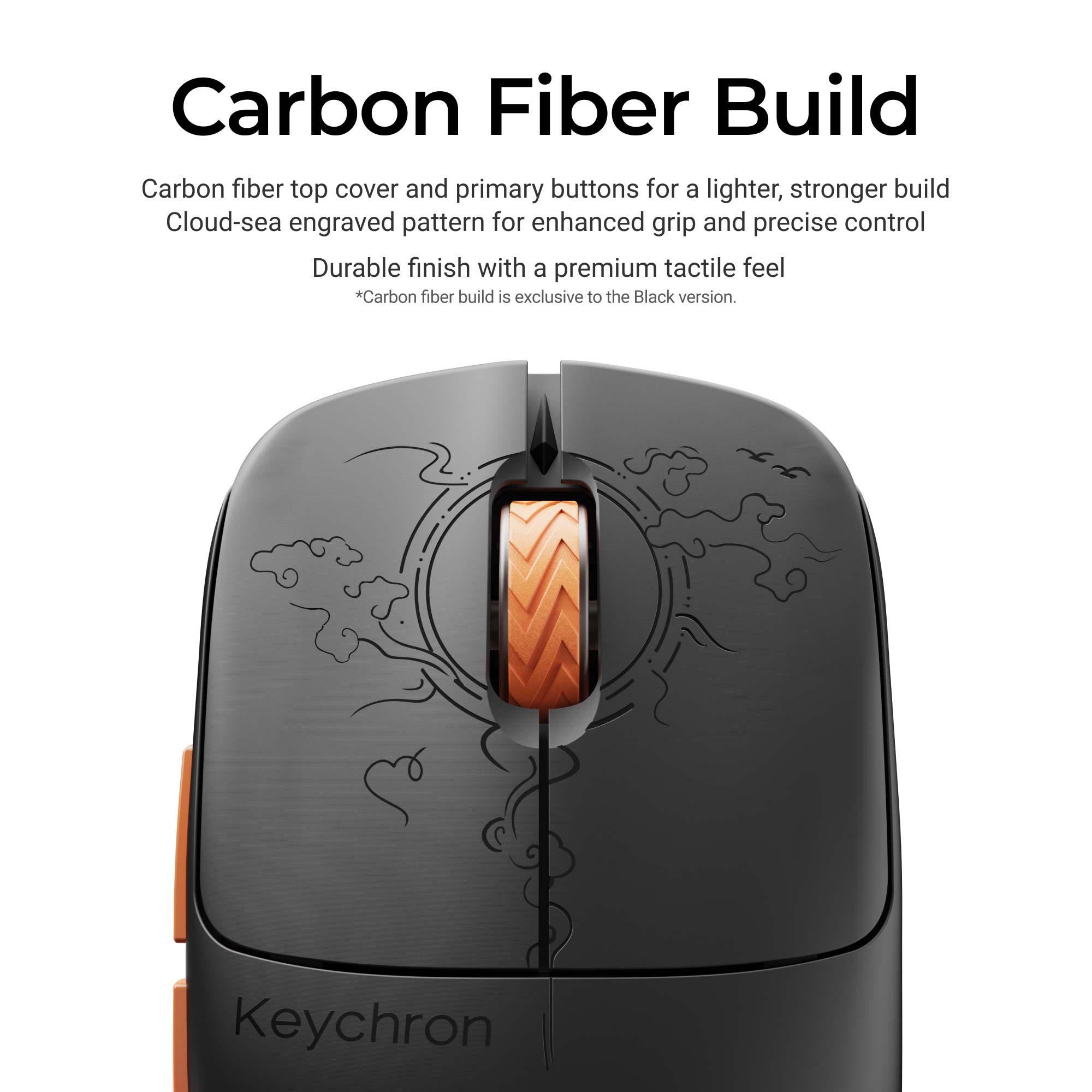 Keychron G3 Ultra Light Wireless Mouse Carbon Fiber Build