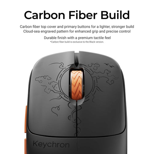 Keychron G3 Ultra Light Wireless Mouse Carbon Fiber Build