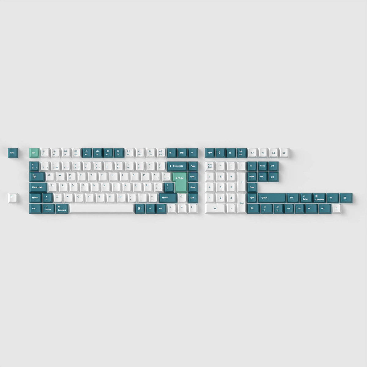JSJT Space Keycaps – 138 Toetsen, PBT, Cherry-profiel – Ruimte-thema Met Astronauten En Raketten – Voor Cherry MX En Compatibele Schakelaars