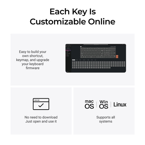 Keychron K10 QMK Wireless Mechanical Keyboard (Version 2) Launcher Customization