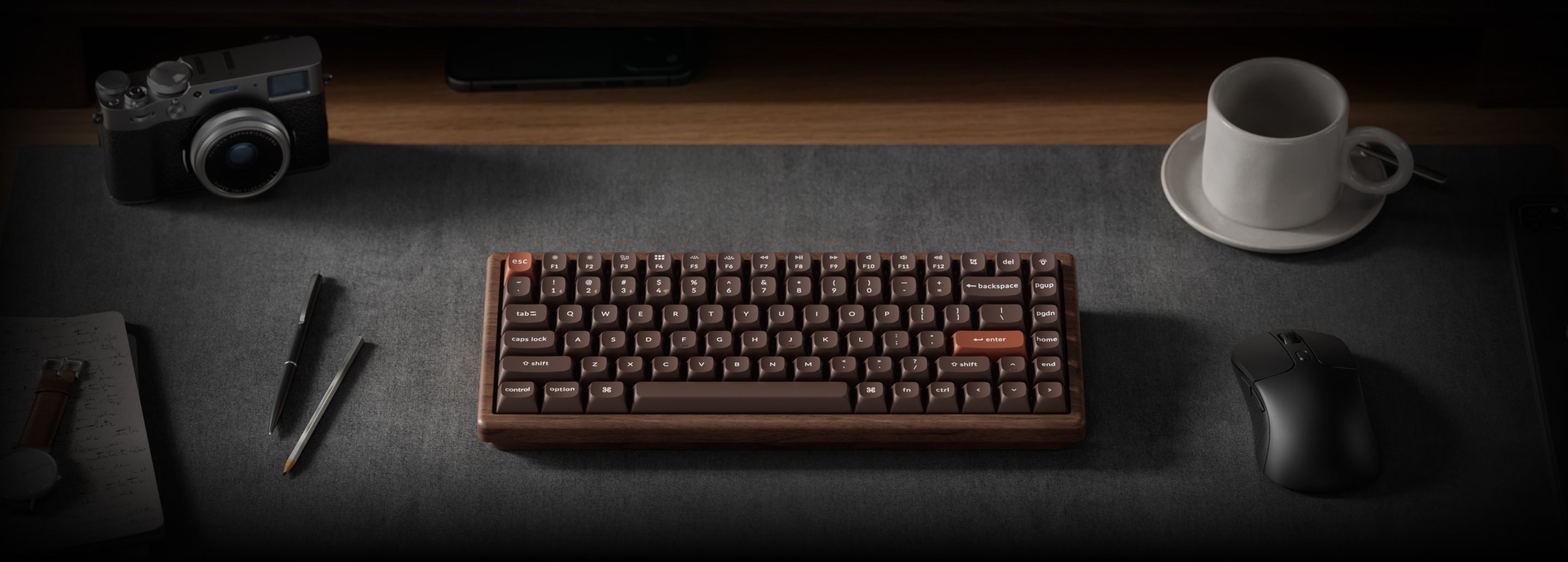 Keychron K2 HE Wireless Magnetic Switch Custom Keyboard - All-Wood Spe