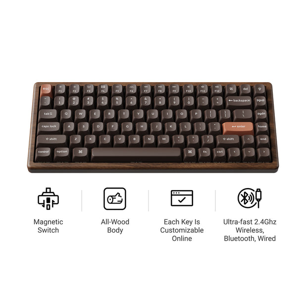 Keychron K2 HE ワイヤレスキーボード K2-HE-All-Wood-Special-Edition