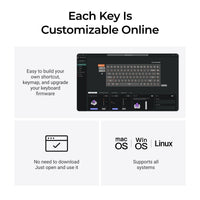 Keychron K2 HE Wireless Magnetic Switch Custom Keyboard - Concrete Edition Launcher Customization