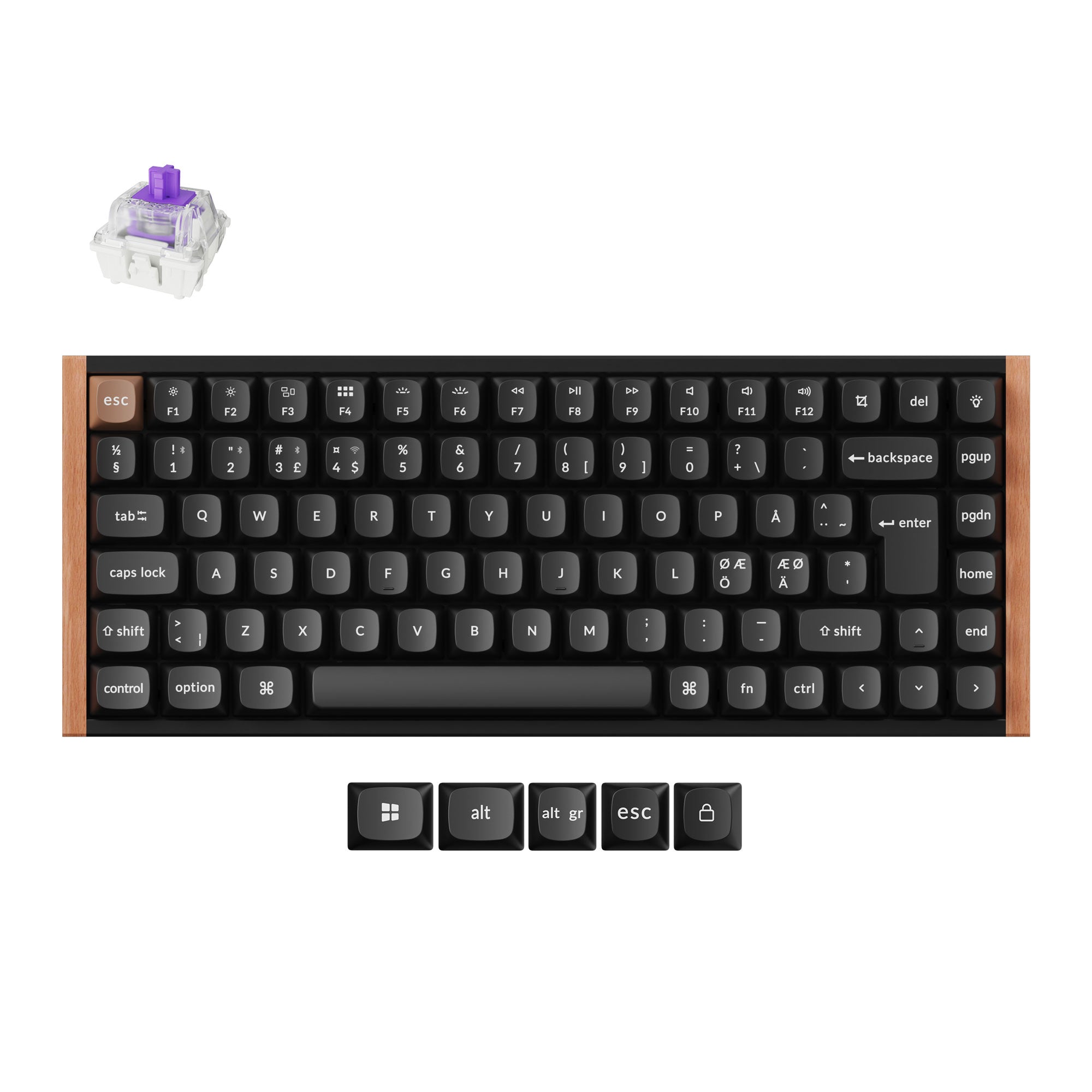 Keychron K2 HE Wireless Magnetic Switch Custom Keyboard keyboard image