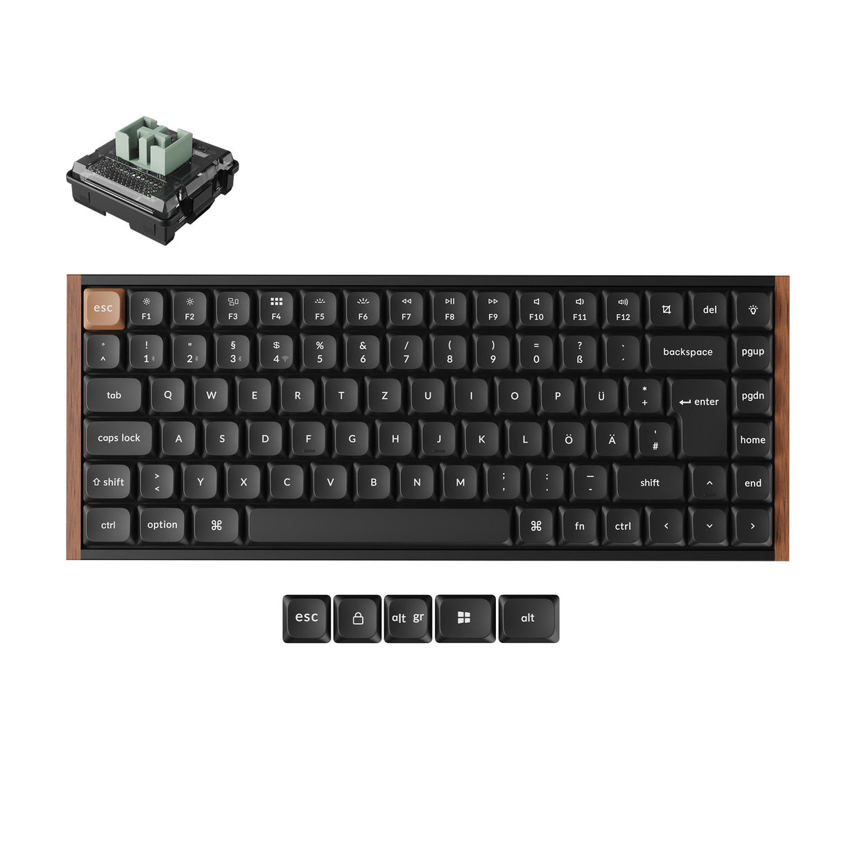 Keychron K3 HE Wireless Hot-swappable RGB Backlight - Black (Special Edition) German Layout