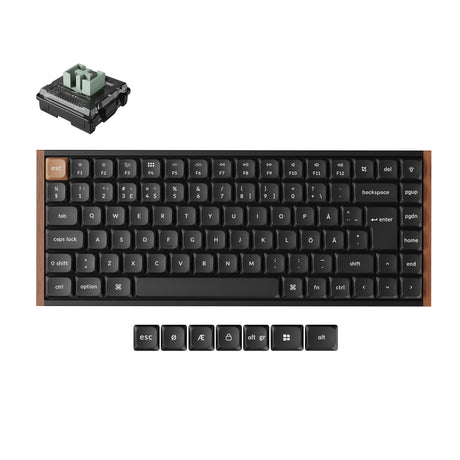 Keychron K3 HE Wireless Hot-swappable RGB Backlight - Black (Special Edition) Nordic Layout
