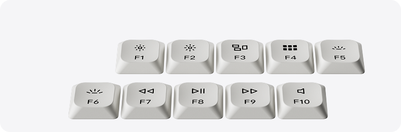 Keycaps low-profile PBT double-shot