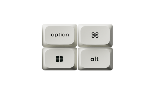 Keycaps para macOS e Windows do K3 HE