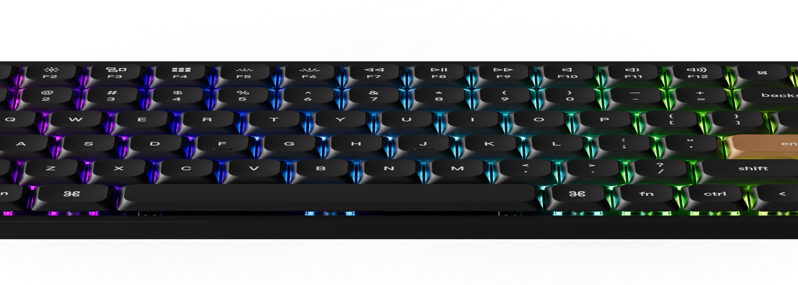 Keychron K3 HE com iluminação RGB completa