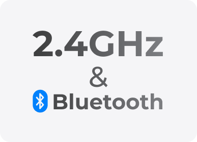 Gráfico 2.4GHz e Bluetooth