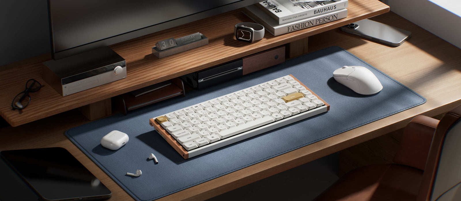 Detalhes e embalagem do Keychron K3 HE
