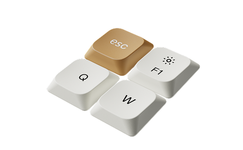 Keycaps low-profile PBT double-shot do K3 HE