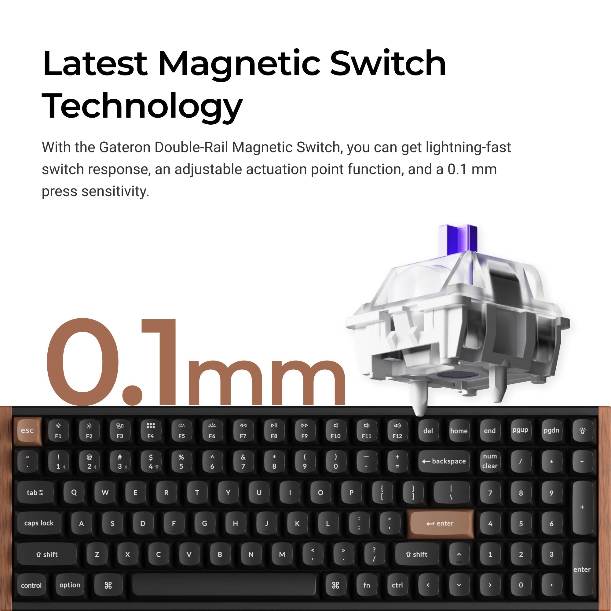 Keychron K4 HE Wireless Magnetic Switch Custom Keyboard keyboard image