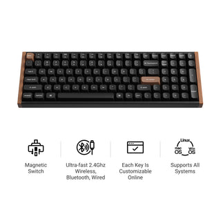 Keychron K4 HE Wireless Magnetic Switch Custom Keyboard keyboard image