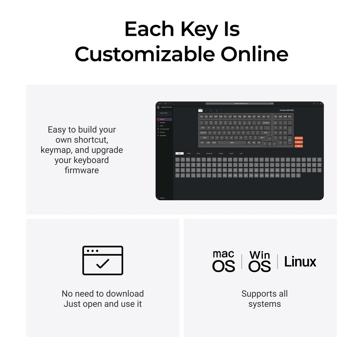 Keychron K4 Max QMK Wireless Mechanical Keyboard