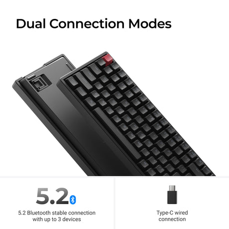 Keychron K4 QMK Wireless Mechanical Keyboard (Version 3) Dual Connection Modes