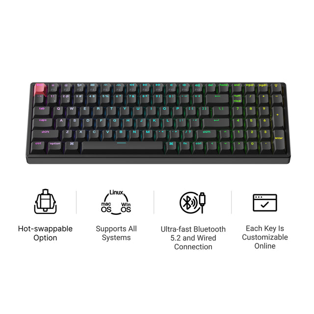 Keychron K4 QMK Wireless Mechanical Keyboard (Version 3) Iconic Features