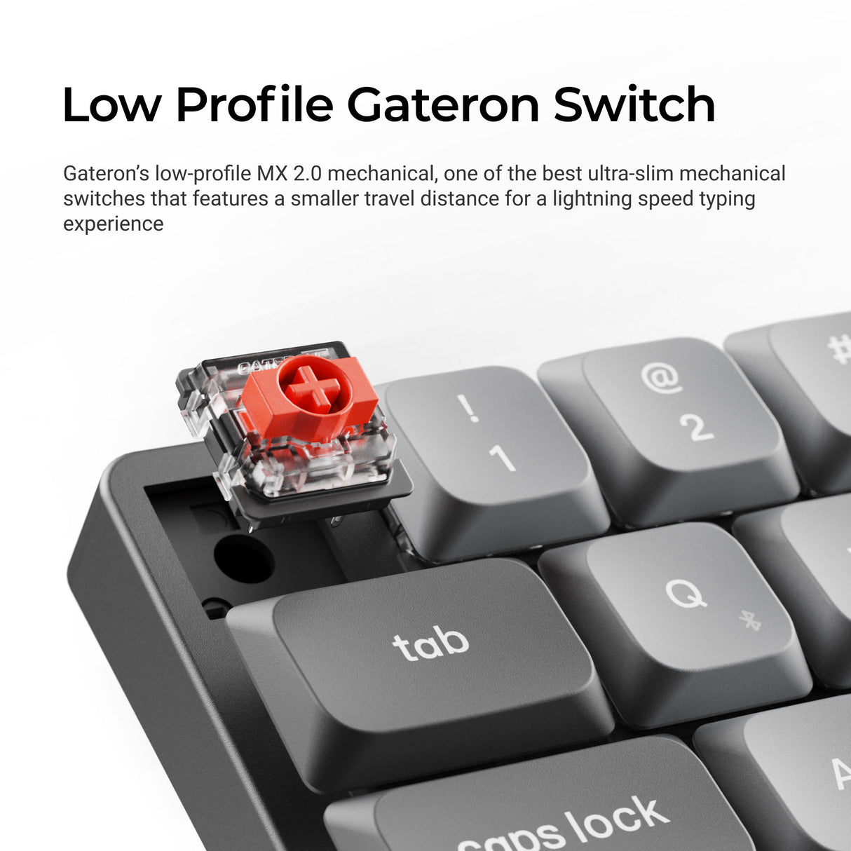 Keychron K7 Max QMK/VIA Wireless Custom Mechanical Keyboard Low Profile Gateron Switch