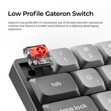 Keychron K7 Max QMK/VIA Wireless Custom Mechanical Keyboard Low Profile Gateron Switch