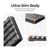 Keychron K7 Max QMK/VIA Wireless Custom Mechanical Keyboard Ultra-slim Body