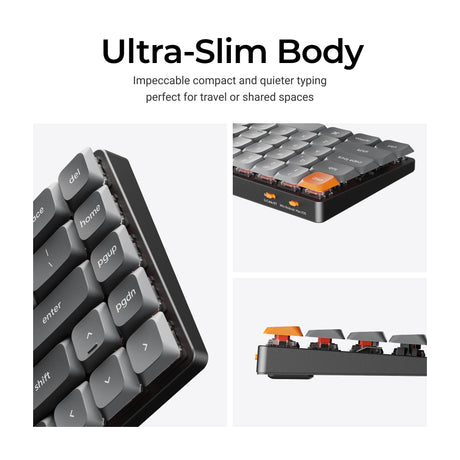 Keychron K7 Max QMK/VIA Wireless Custom Mechanical Keyboard Ultra-slim Body