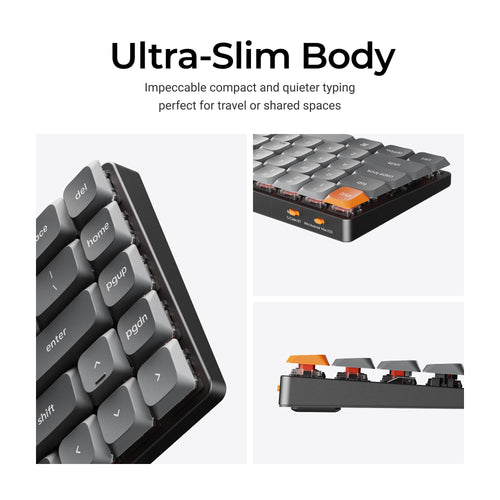 Keychron K7 Max QMK/VIA Wireless Custom Mechanical Keyboard Ultra-slim Body
