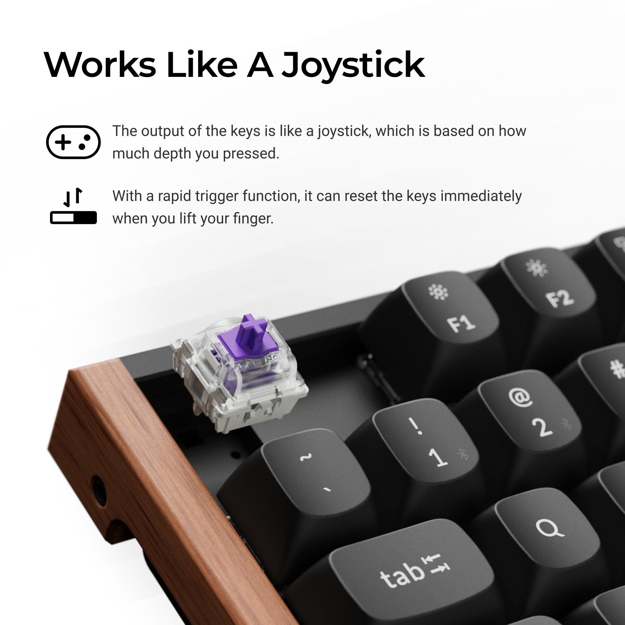 Keychron K8 HE Wireless Magnetic Switch Custom Keyboard keyboard image