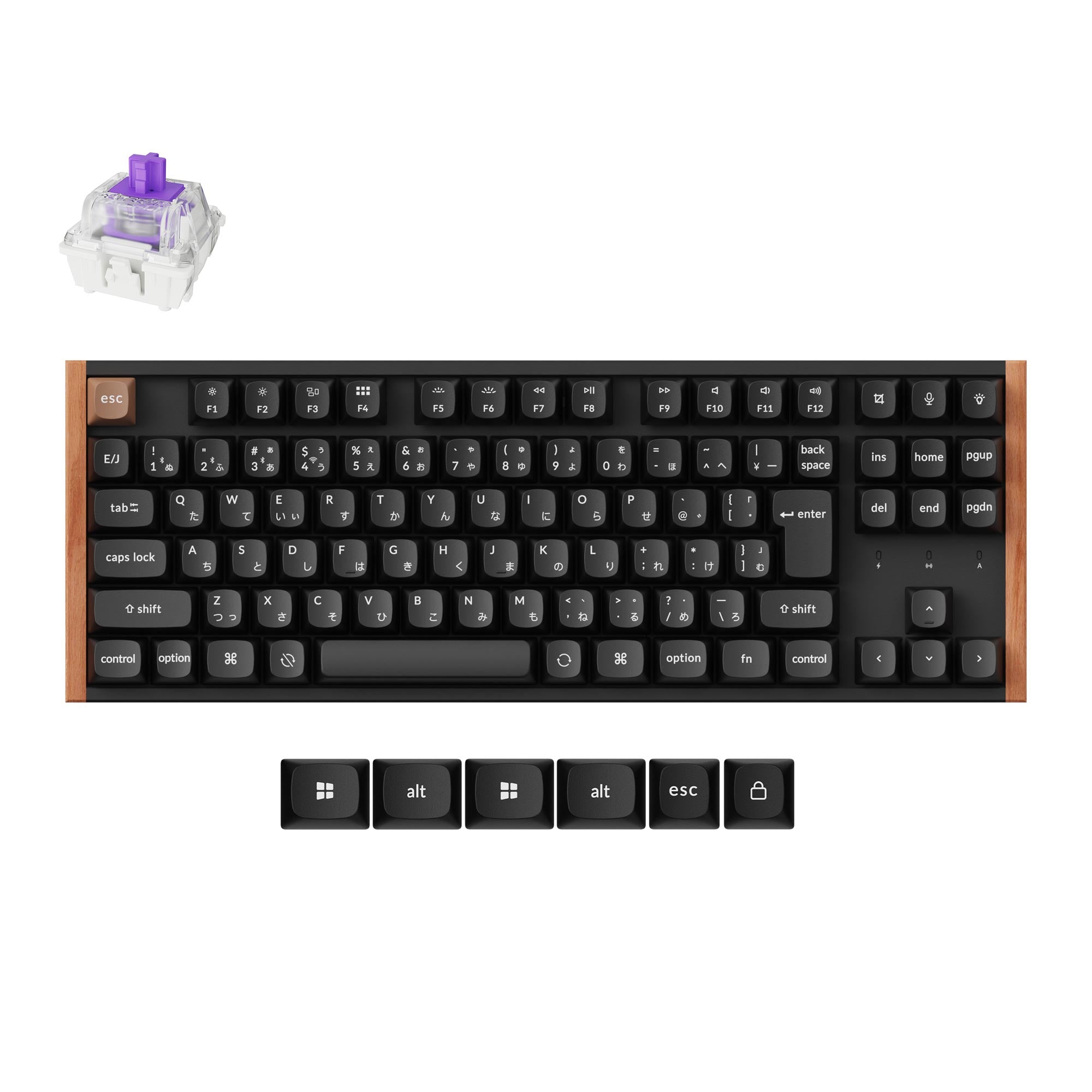 Keychron K8 HE Wireless Magnetic Switch Custom Keyboard (Japan JIS Layout) keyboard image