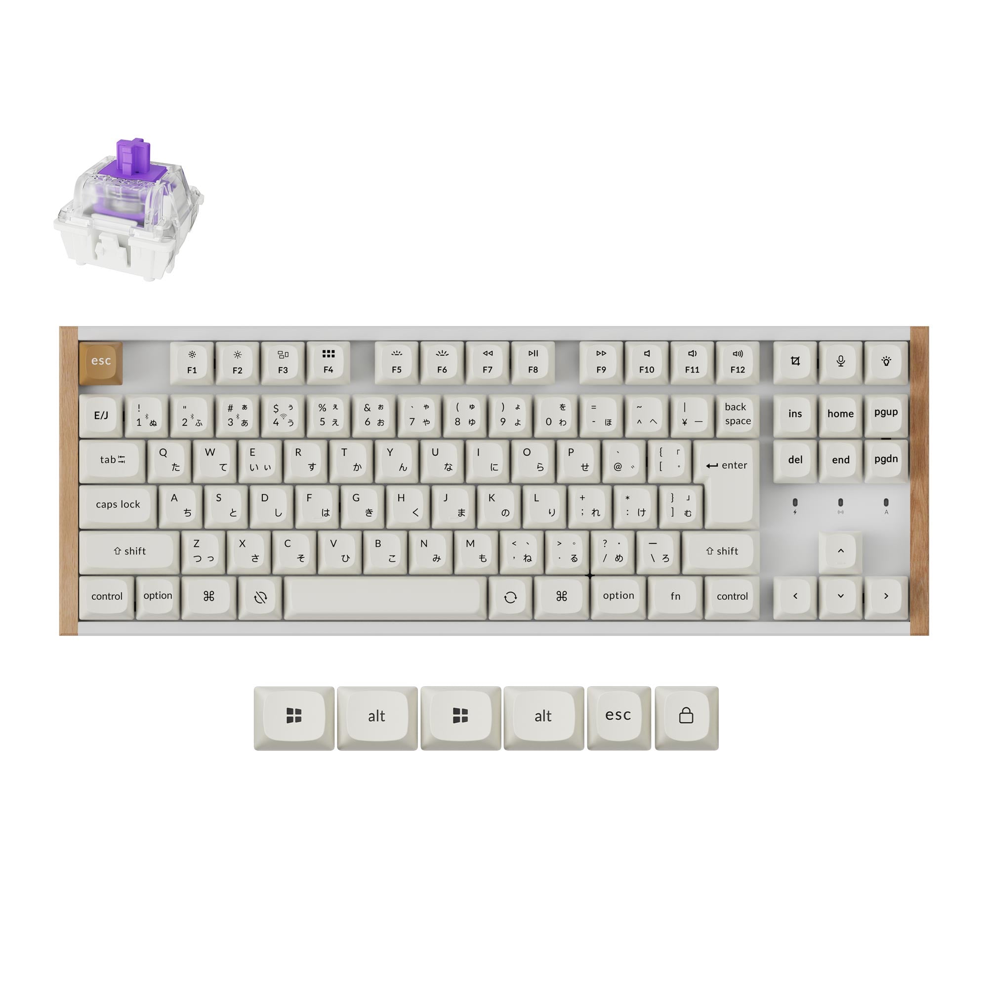 Keychron K8 HE Wireless Magnetic Switch Custom Keyboard (Japan JIS Layout) keyboard image