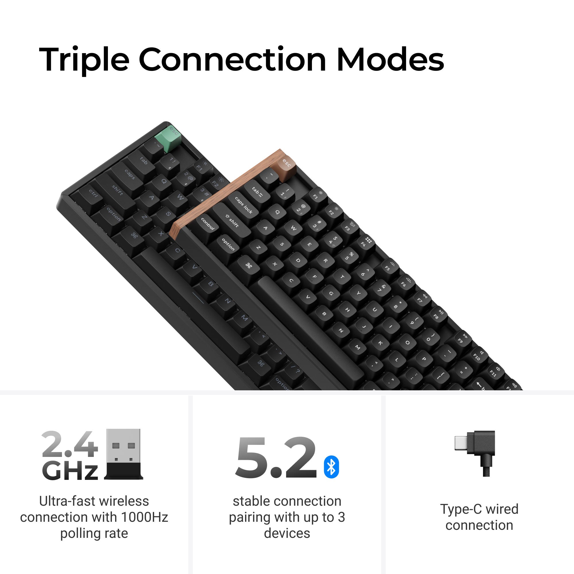 Keychron K8 HE Wireless Magnetic Switch Custom Keyboard keyboard image