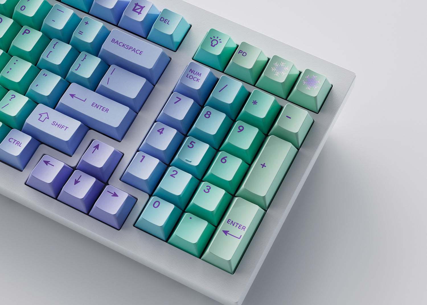 Cloud and Snow - Cherry Profile Dye-Sub PBT Full Keycap Set