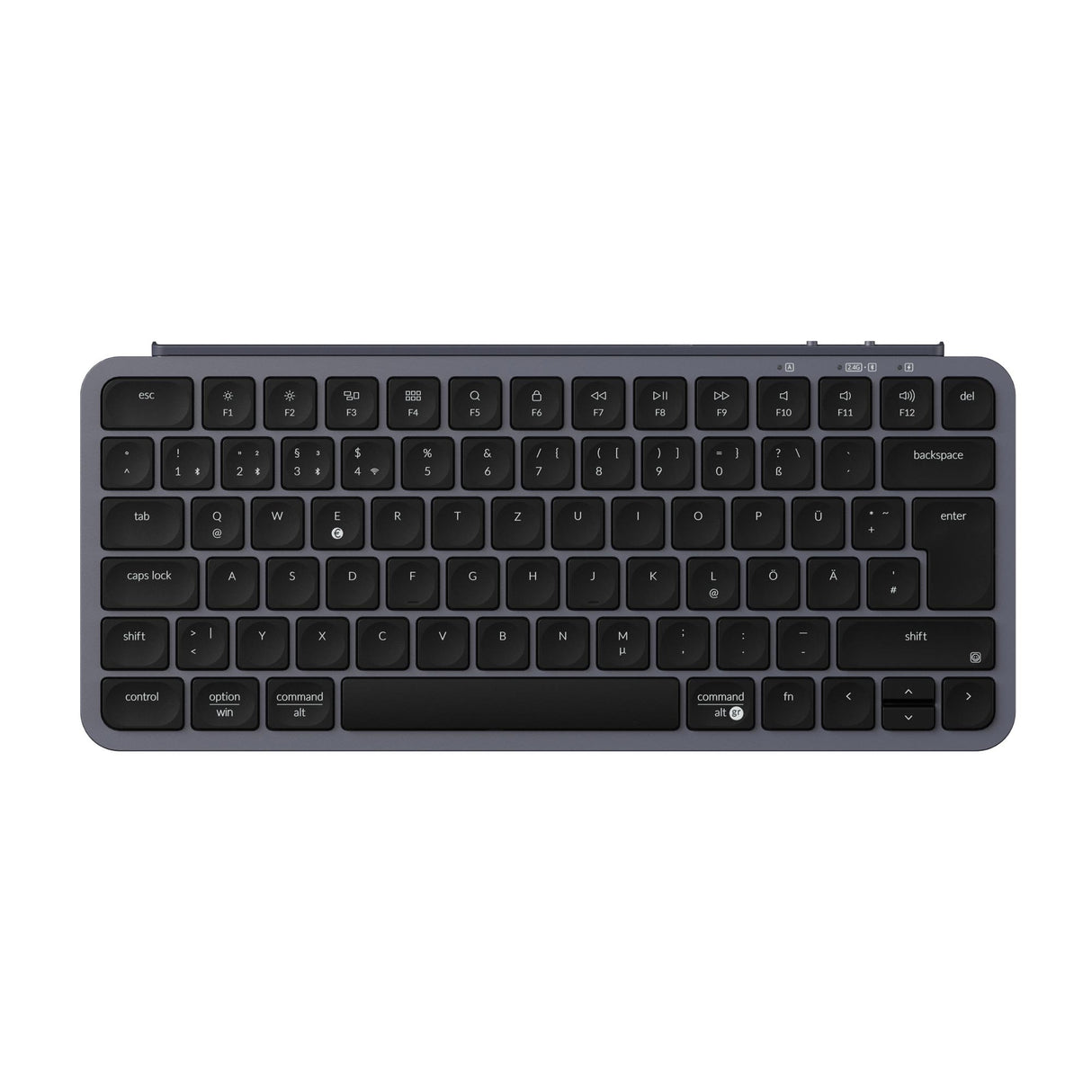 Keychron B1 Pro Ultra Slim Wireless Keyboard Space Gray ISO German