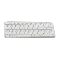 Keychron B2 Pro Ultra Slim Wireless Keyboard 96 Percent Layout for Mac Windows and Android Ivory White