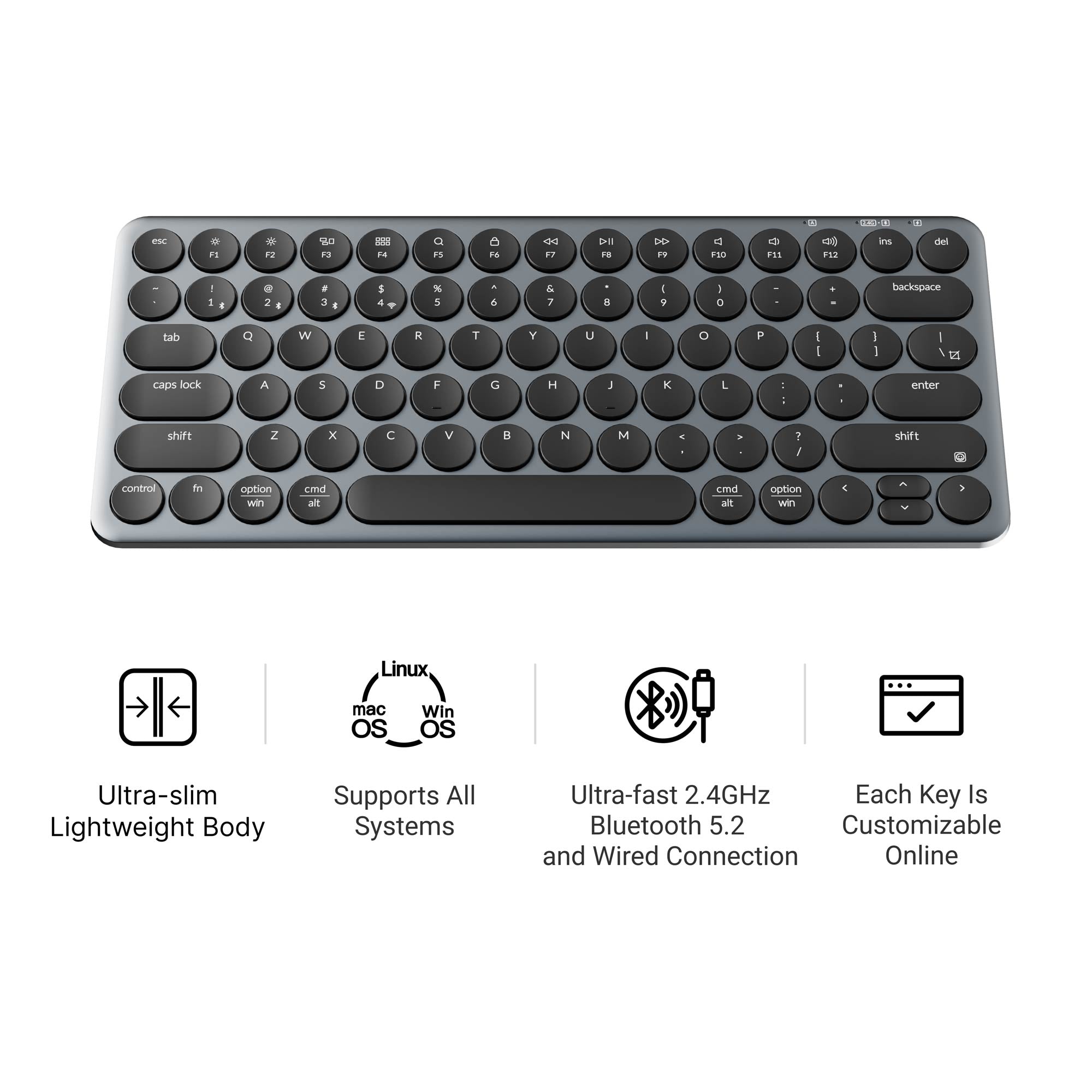 Keychron B3 Pro Ultra-Slim Wireless Keyboard keyboard image