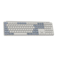 Keychron B6 Pro Ultra Slim Wireless Keyboard full size Layout for Mac Windows Linux Retro Blue