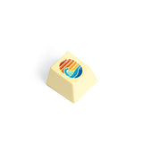 Keychron Colorful Great Wave Zinc Alloy Artisan Keycap-Pale Yellow