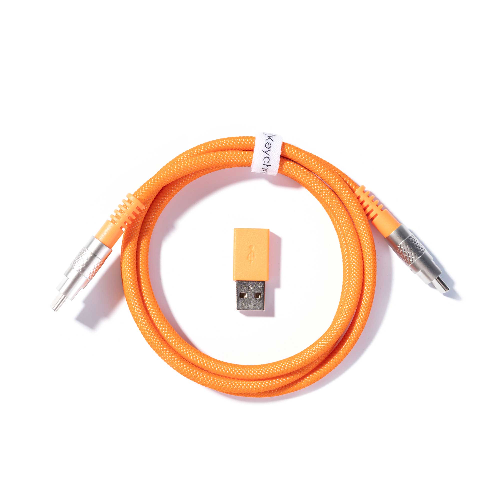 Keychron Double-Sleeved Geek Cable 8K-Orange