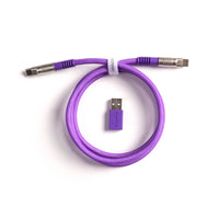 Keychron Double-Sleeved Geek Cable 8K-Purple