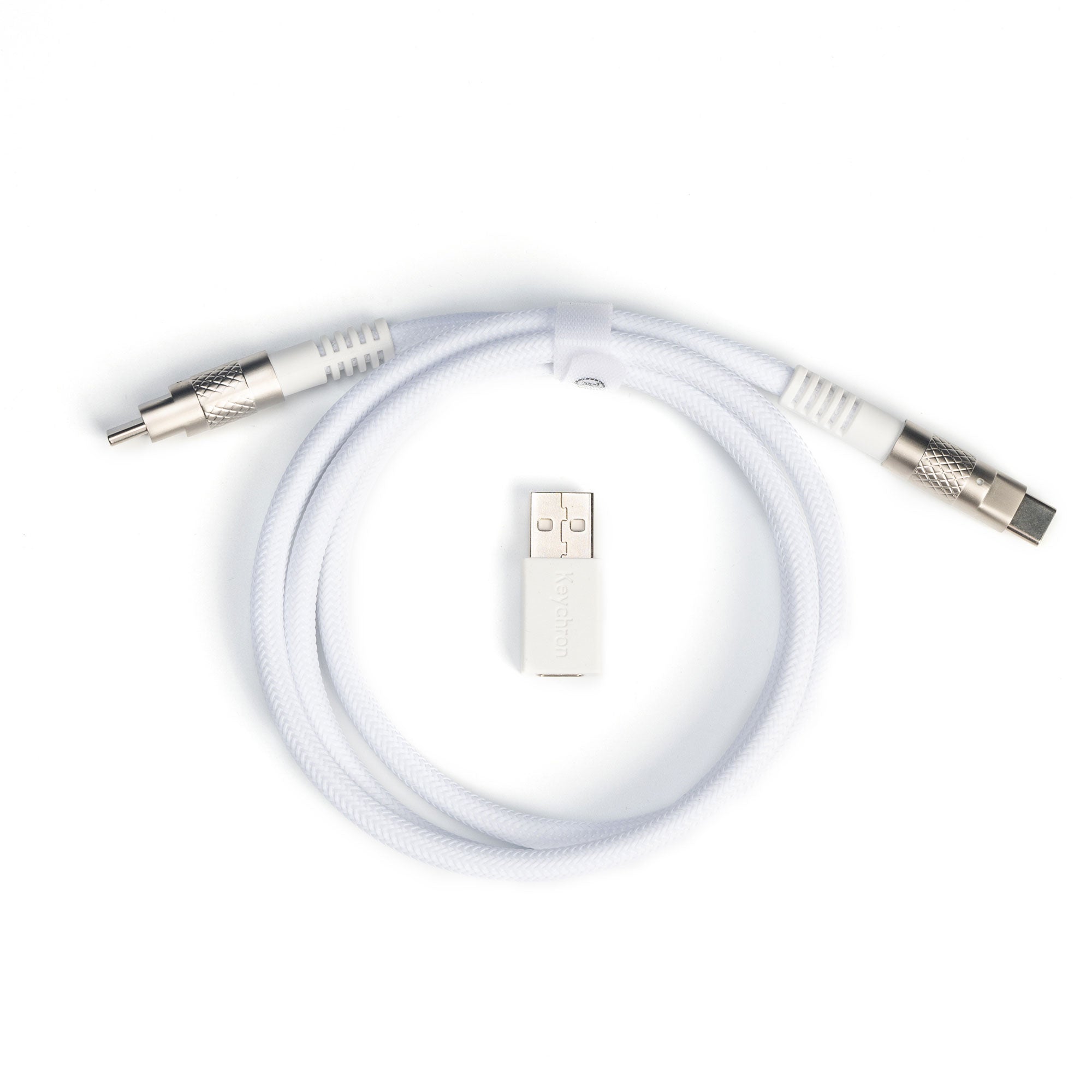 Keychron Double-Sleeved Geek Cable 8K-White