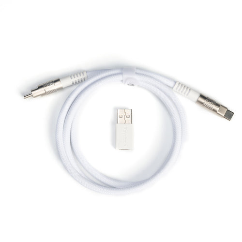 Keychron Double-Sleeved Geek Cable 8K-White