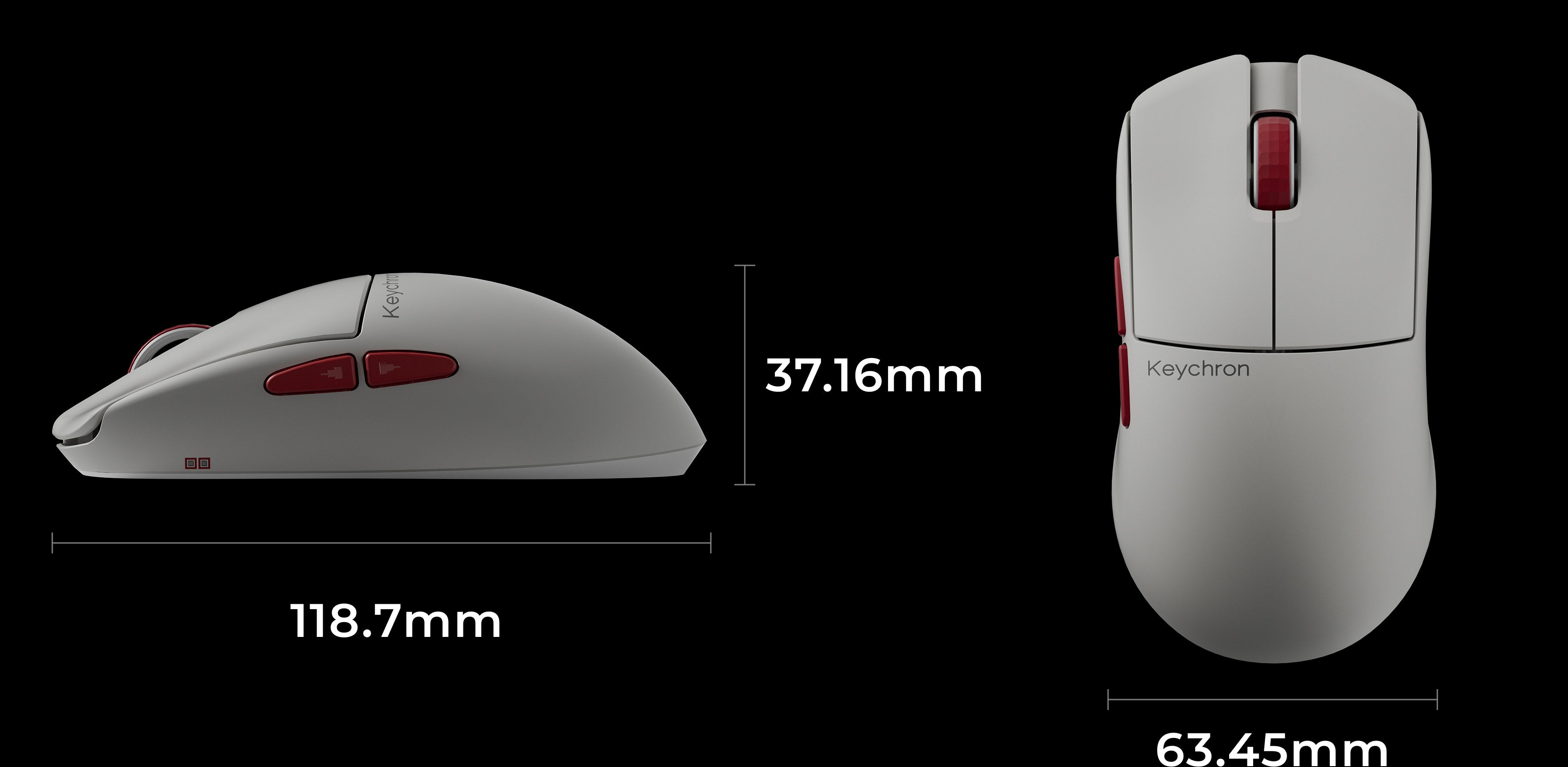 Dimensões do Keychron G4