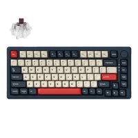 Keychron J2 QMK Wireless Custom Mechanical Keyboard RGB Backlight Dark Blue Keychron Super Brown