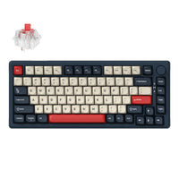 Keychron J2 QMK Wireless Custom Mechanical Keyboard RGB Backlight Dark Blue Keychron Super Red