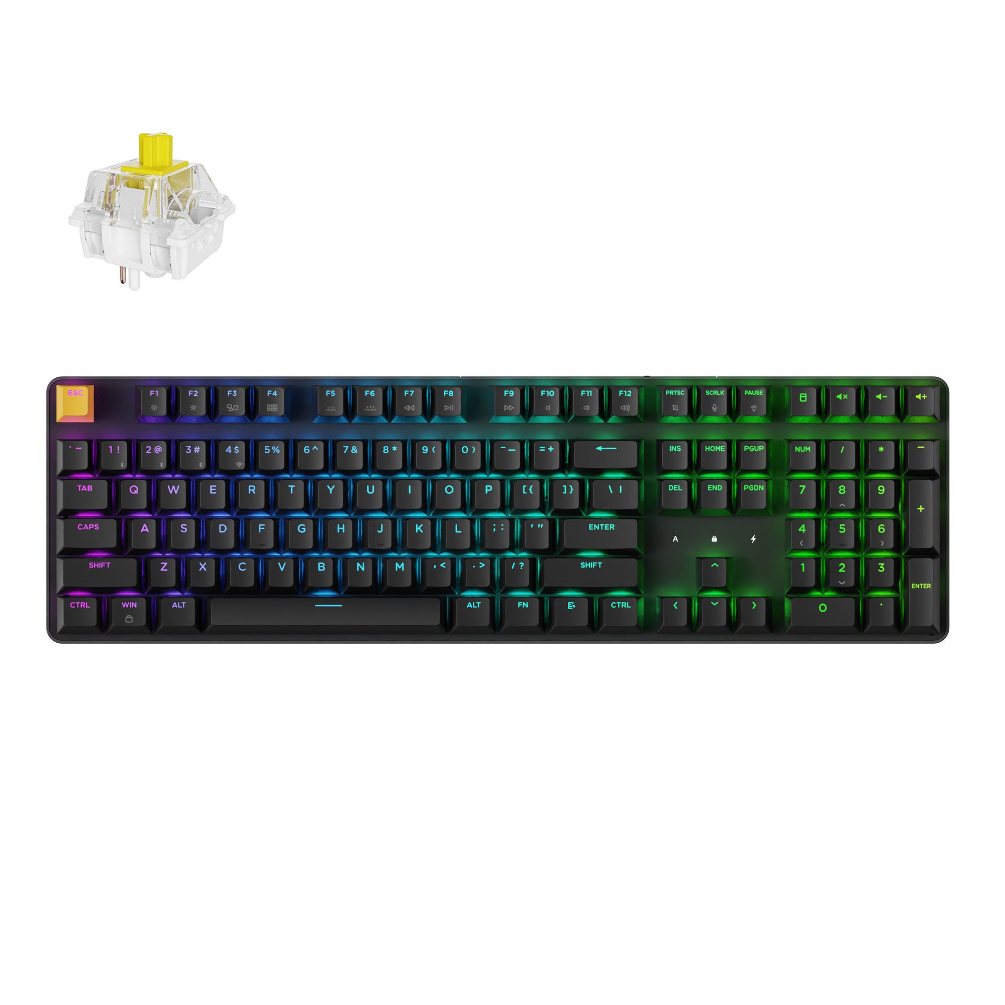 Keychron J5 QMK Wireless Mechanical Keyboard keyboard image