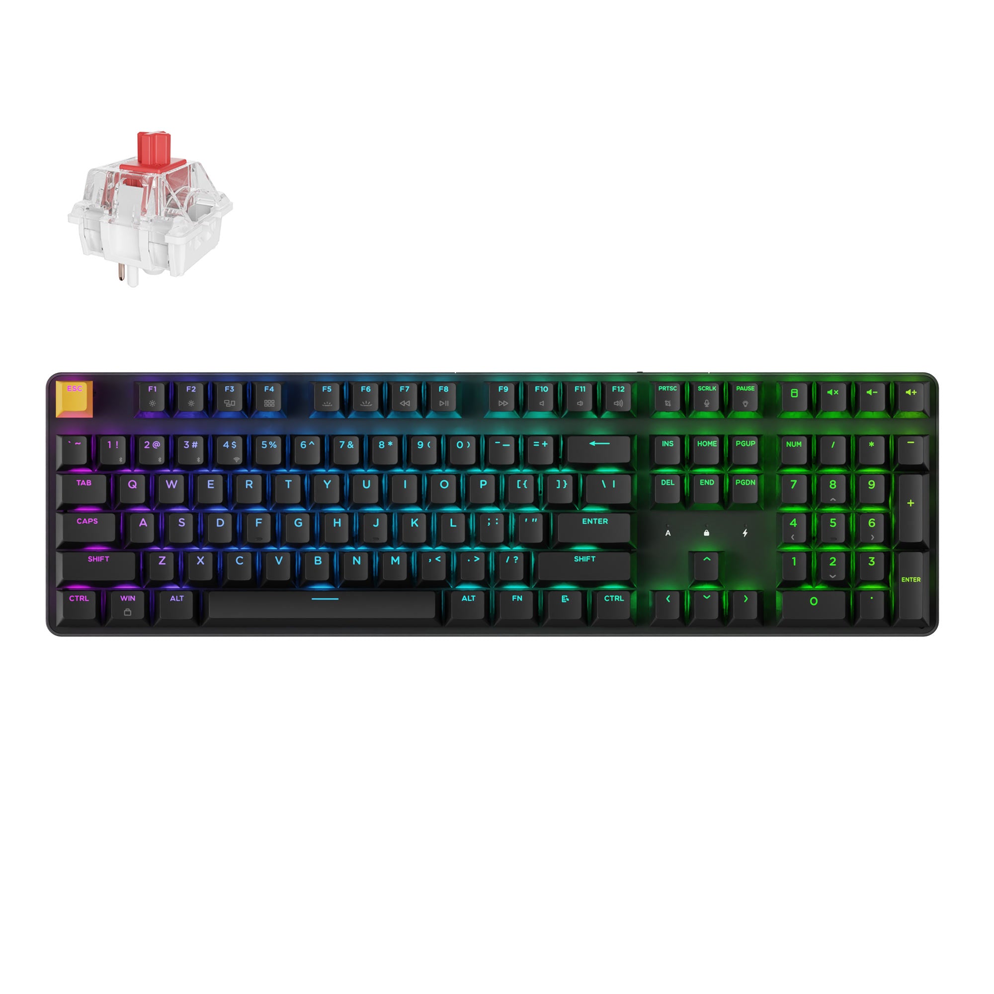 Keychron J5 QMK Wireless Mechanical Keyboard keyboard image