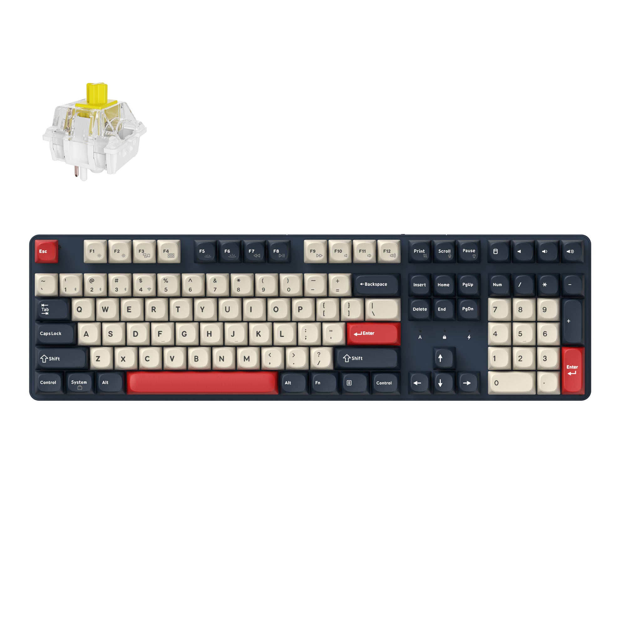 Keychron J5 QMK Wireless Mechanical Keyboard keyboard image