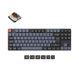 Keychron K1 Pro QMK VIA low profile custom mechanical keyboard TKL layout PBT Keycaps hot-swappable Gateron low profile switch brown ISO German layout