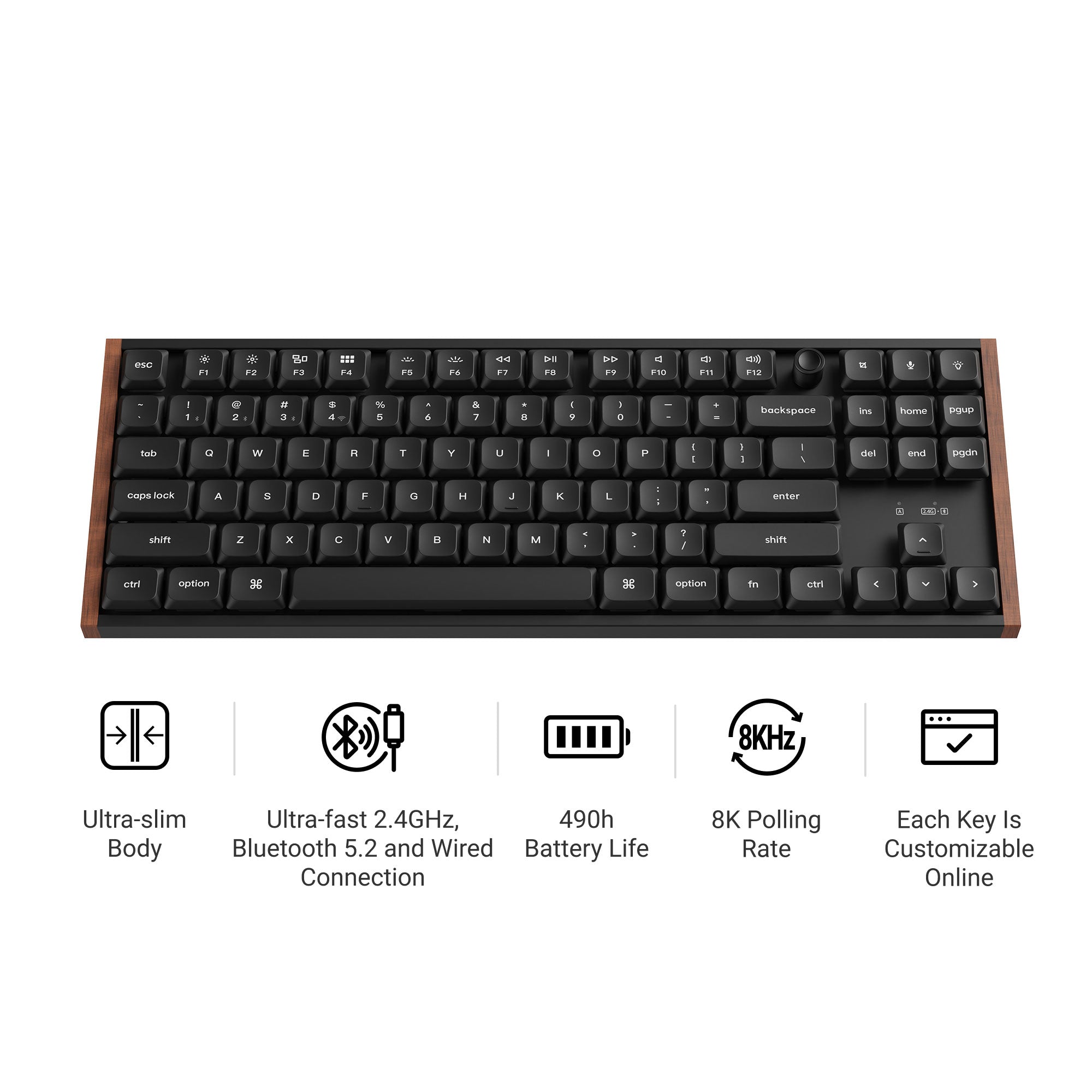 Keychron K1 Ultra 8K Wireless Custom Mechanical Keyboard keyboard image